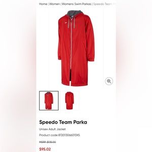 Speedo swim parka